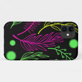 黒い緑の黄色のピンク Case-Mate iPhoneケース (裏面(横))