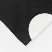 黒い緑はシェブロンのモノグラムに点を打ちます フリースブランケット (角)