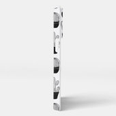 黒い線のアートパターンを削除 iPhoneケース (右側面)