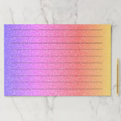 黒い線のエラーPInk紫グラデーションガーリー ペーパーパッド (インサイチュ)