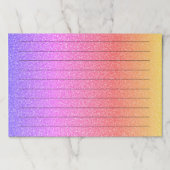 黒い線のエラーPInk紫グラデーションガーリー ペーパーパッド (正面)