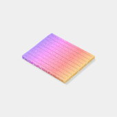 黒い線のエラーPInk紫グラデーションガーリー ポストイット (アングル)