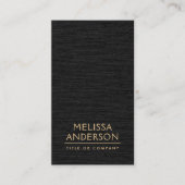 黒い線の垂直ミニマリストプロフェッショナル 名刺 (正面)