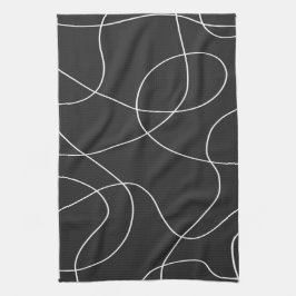 黒い線 キッチンタオル