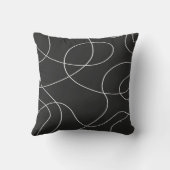 黒い線 クッション (裏面)