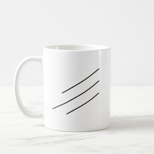 黒い線 コーヒーマグカップ (左)