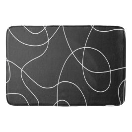 黒い線 バスマット