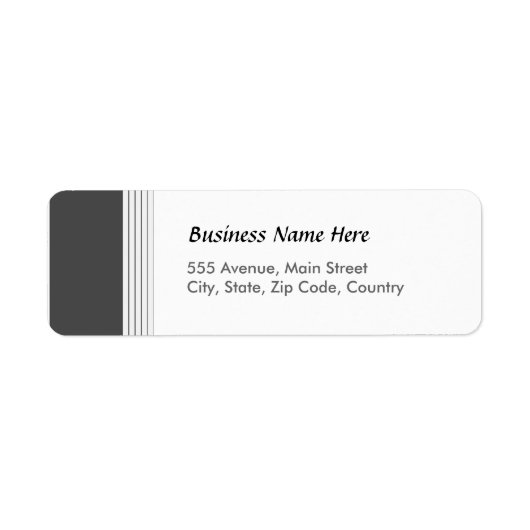 黒い線 ラベル (正面)