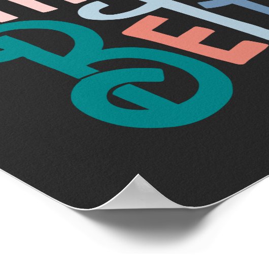 黒い練習がより良くするポスター ポスター (角)