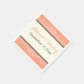 黒い縁ど珊瑚結婚病 スタンダードカクテルナプキン (角)