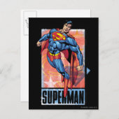 黒い縁のスーパーマン ポストカード (正面/裏面)