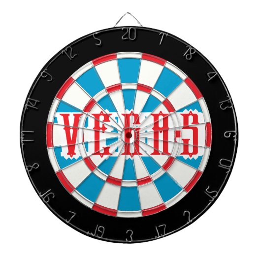 黒い縁のVEGASアメリカーナ ダーツボード (正面)