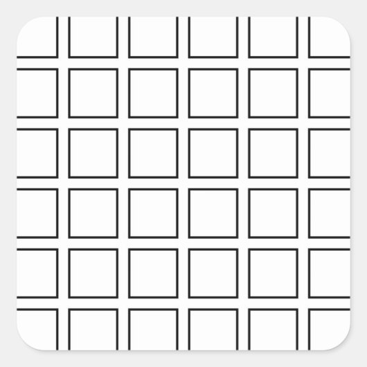 黒い縁取り正方形 スクエアシール (正面)