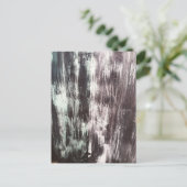 黒い織り目加工のキャンバスの郵便はがき ポストカード (スタンド正面)