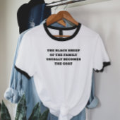 黒い羊がヤギになる Tシャツ