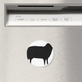 黒い羊のアイコン マグネット (インサイチュ (食洗機))