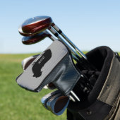 黒い羊のシルエットと名前をカスタムする ゴルフヘッドカバー (インサイチュ)