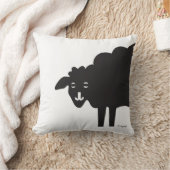 黒い羊のワインカントリー枕 クッション (ブランケット)