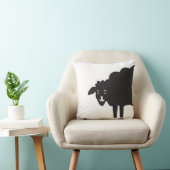 黒い羊のワインカントリー枕 クッション (椅子)