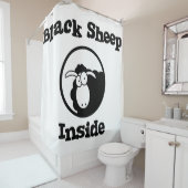 黒い羊の中 シャワーカーテン (インサイチュ)