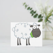 黒い羊の漫画のキャラクター ポストカード (スタンド正面)