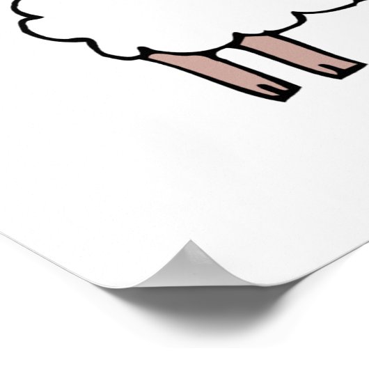 黒い羊の群れ ポスター (角)