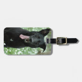 黒い羊飼いの荷物のラベル ラゲッジタグ (正面横)
