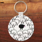 黒い羊 キーホルダー (正面)