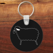 黒い羊 キーホルダー (正面)