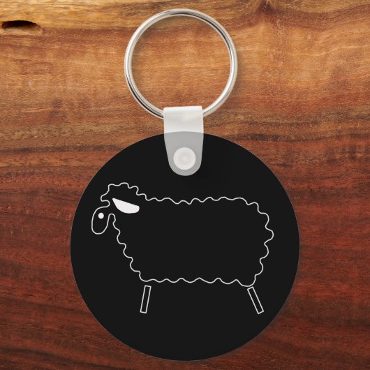 黒い羊 キーホルダー (正面)