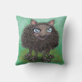 黒い羊 クッション (裏面)