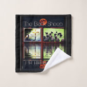 黒い羊 バスタオルセット (ウォッシュタオル)