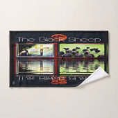 黒い羊 バスタオルセット (ハンドタオル)