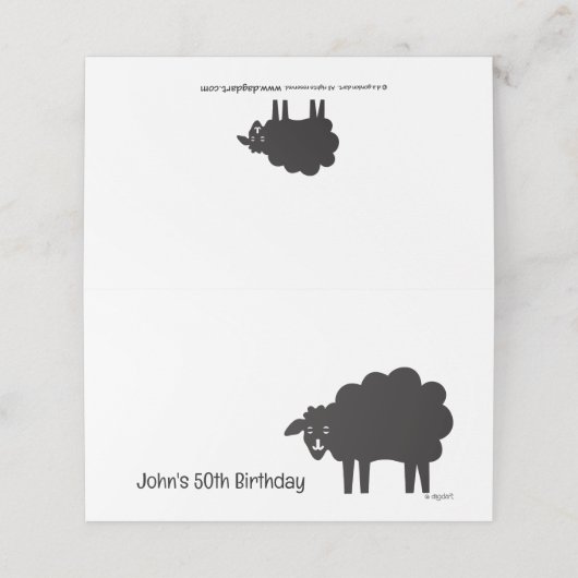 黒い羊 プレイスカード (外部開封)