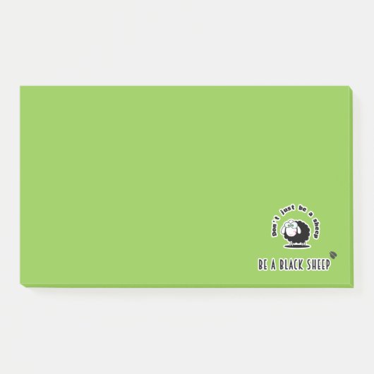 黒い羊 ポストイット (正面)