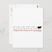 黒い羊 ポストカード (正面/裏面)