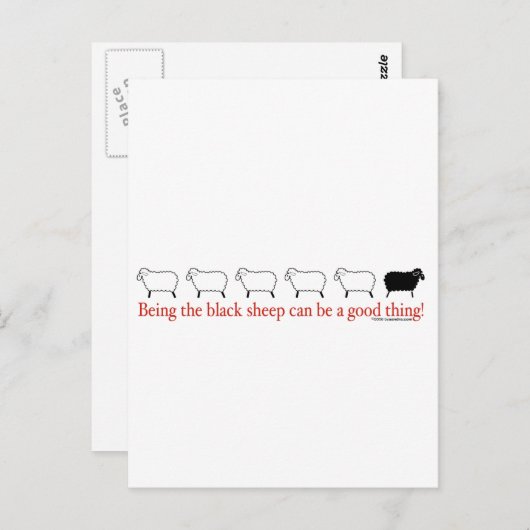 黒い羊 ポストカード (正面/裏面)