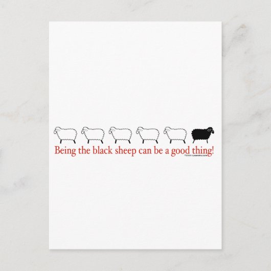 黒い羊 ポストカード (正面)