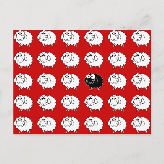 黒い羊 ポストカード (正面)