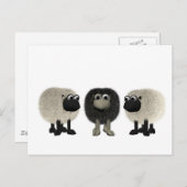黒い羊 ポストカード (正面/裏面)