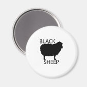 黒い羊 マグネット (正面/裏面)
