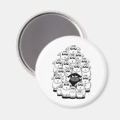 黒い羊 マグネット (正面/裏面)