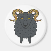 黒い羊 マグネット (正面)