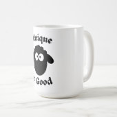 黒い羊：ユニーク良い コーヒーマグカップ (正面右)