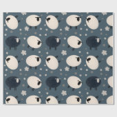 黒い羊 ラッピングペーパー (フラット)