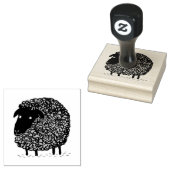 黒い羊 ラバースタンプ (押印)