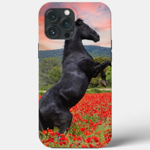 黒い美しいとポピーフィールドケースメイトiPhoneケース iPhone 13 Pro Maxケース