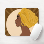 黒い美しいマウスパッド マウスパッド (マウス)