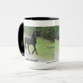 "黒い美しい"のアルバータの野生の馬2 マグカップ (正面左)