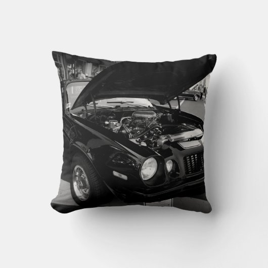 黒い美しい クッション (正面)